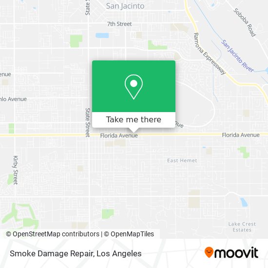 Smoke Damage Repair map