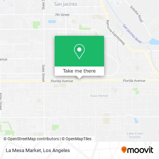 La Mesa Market map