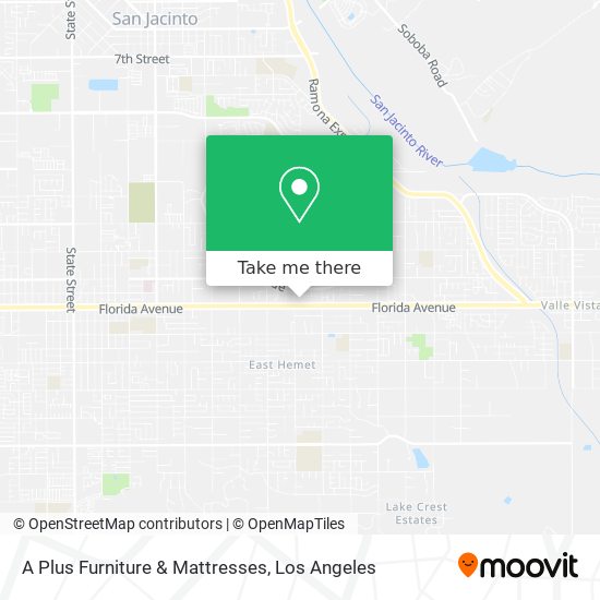 A Plus Furniture & Mattresses map