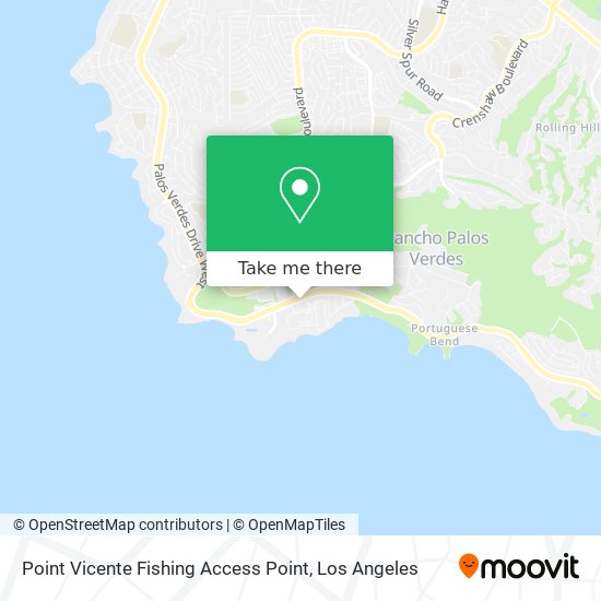 Point Vicente Fishing Access Point map