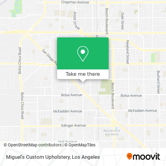 Miguel's Custom Upholstery map