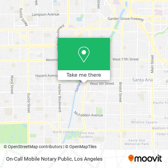 On-Call Mobile Notary Public map