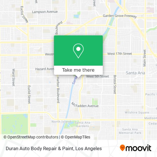 Duran Auto Body Repair & Paint map