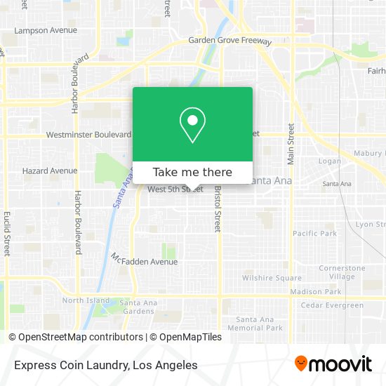 Express Coin Laundry map