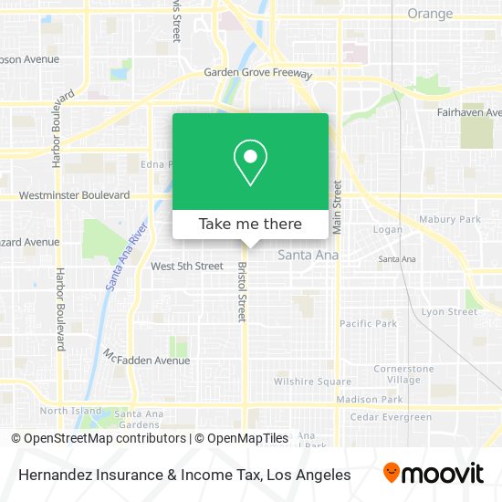Hernandez Insurance & Income Tax map