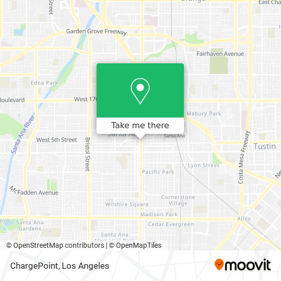 Mapa de ChargePoint