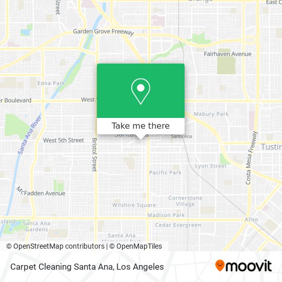 Carpet Cleaning Santa Ana map