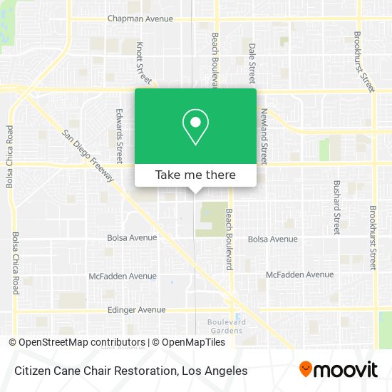 Citizen Cane Chair Restoration map