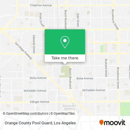 Mapa de Orange County Pool Guard