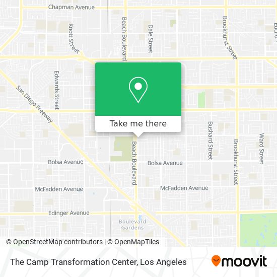 The Camp Transformation Center map