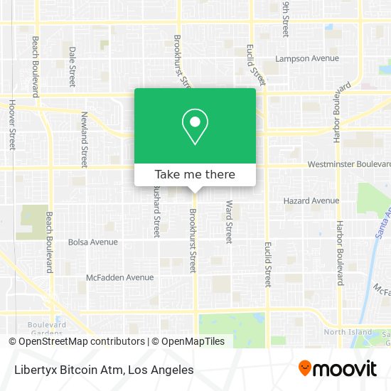 Mapa de Libertyx Bitcoin Atm