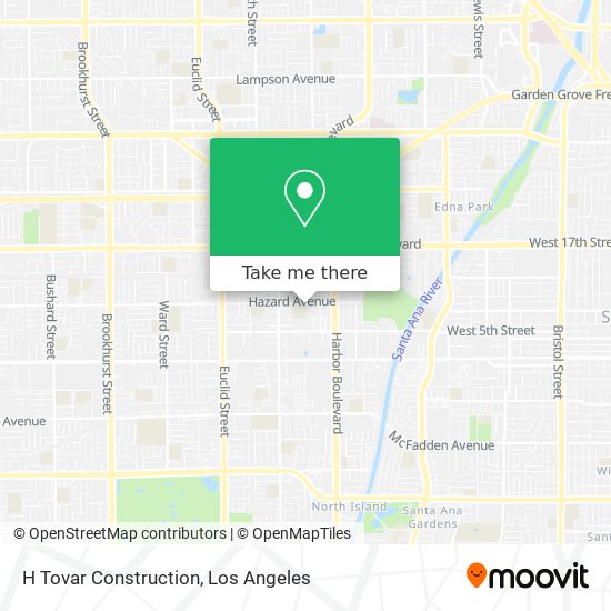 H Tovar Construction map