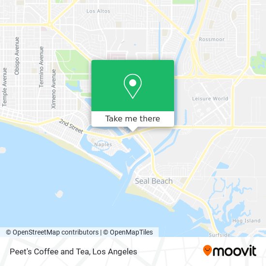 Mapa de Peet's Coffee and Tea