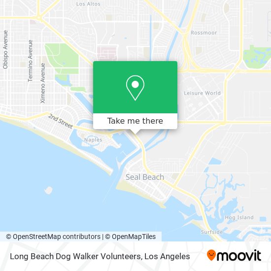 Mapa de Long Beach Dog Walker Volunteers