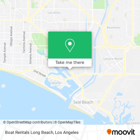 Mapa de Boat Rentals Long Beach