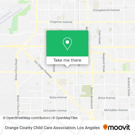 Orange County Child Care Association map