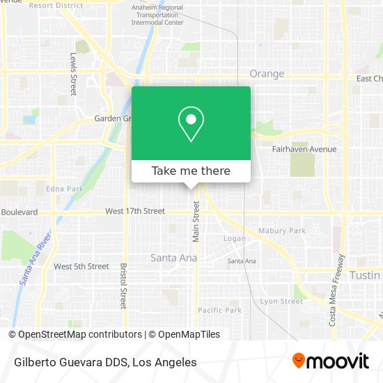 Gilberto Guevara DDS map