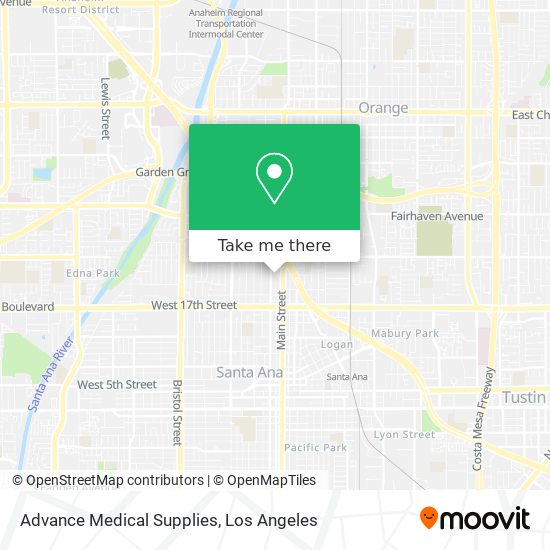 Mapa de Advance Medical Supplies