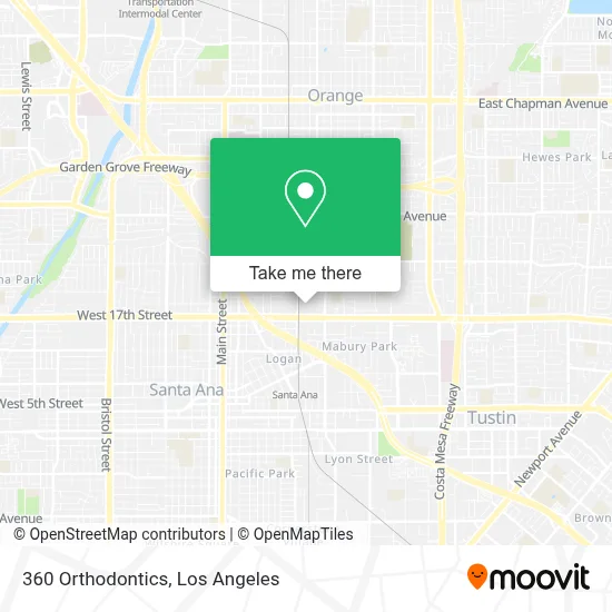 360 Orthodontics map