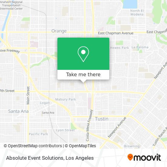 Mapa de Absolute Event Solutions