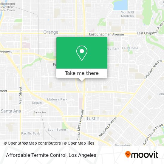 Affordable Termite Control map