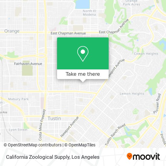 California Zoological Supply map