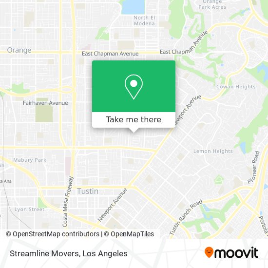 Streamline Movers map