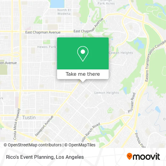 Rico's Event Planning map