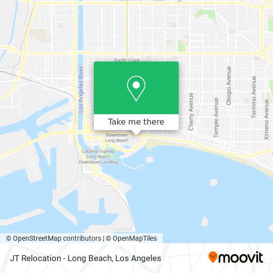 JT Relocation - Long Beach map