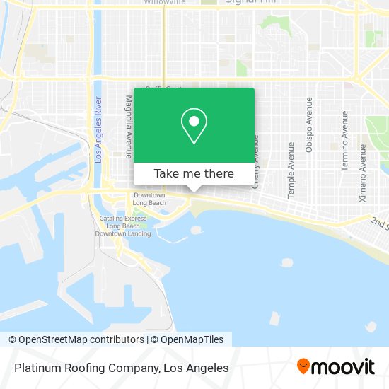 Mapa de Platinum Roofing Company