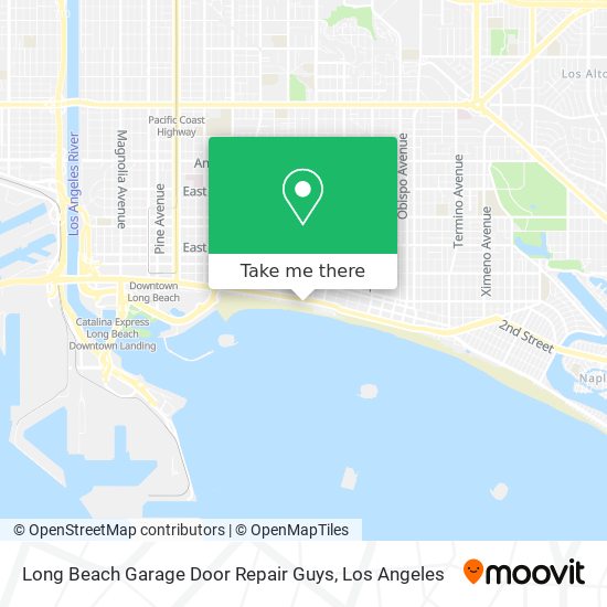Mapa de Long Beach Garage Door Repair Guys