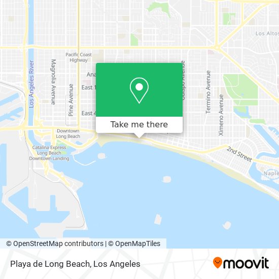 Mapa de Playa de Long Beach