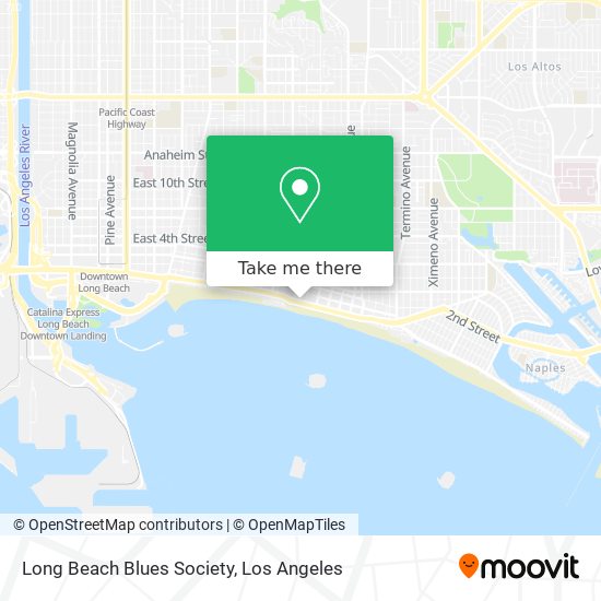 Long Beach Blues Society map