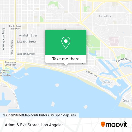 Mapa de Adam & Eve Stores