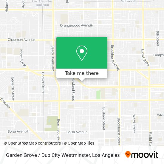 Garden Grove / Dub City Westminster map