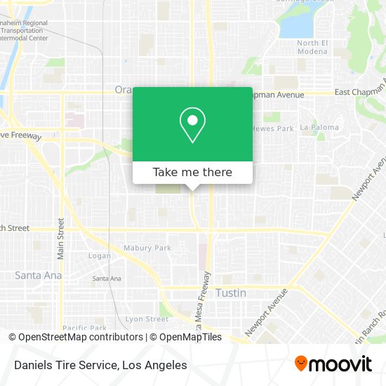 Daniels Tire Service map