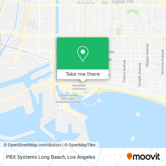 PBX Systems Long Beach map