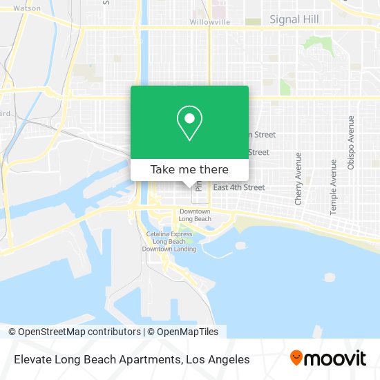 Elevate Long Beach Apartments map