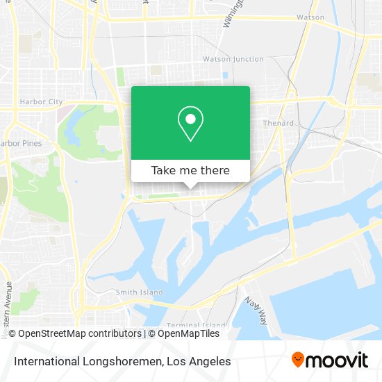 International Longshoremen map