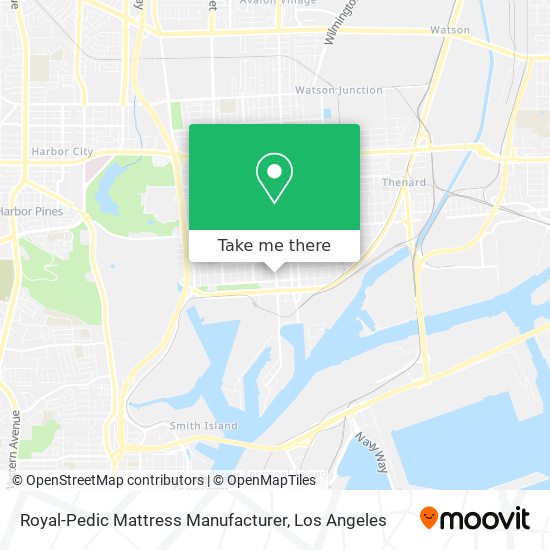 Royal-Pedic Mattress Manufacturer map