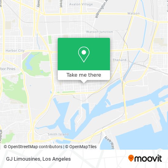 GJ Limousines map