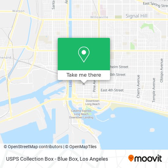 USPS Collection Box - Blue Box map