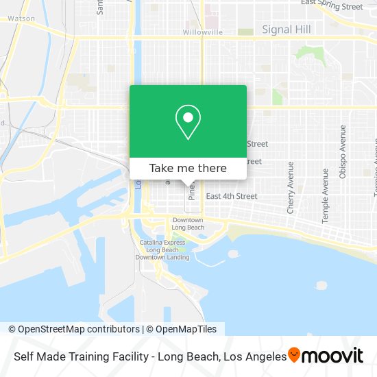 Mapa de Self Made Training Facility - Long Beach