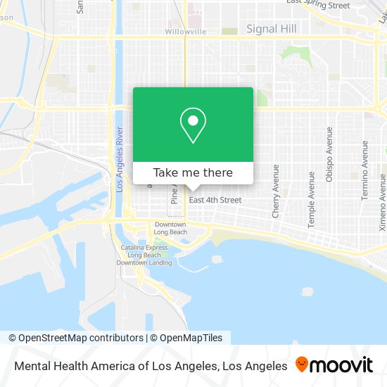 Mental Health America of Los Angeles map