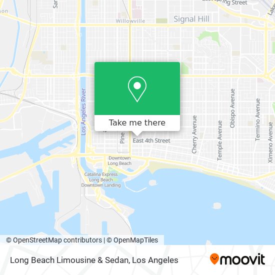 Mapa de Long Beach Limousine & Sedan