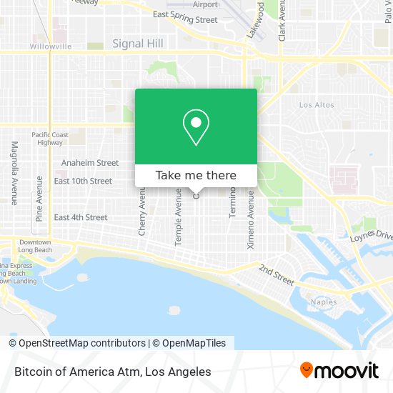 Bitcoin of America Atm map