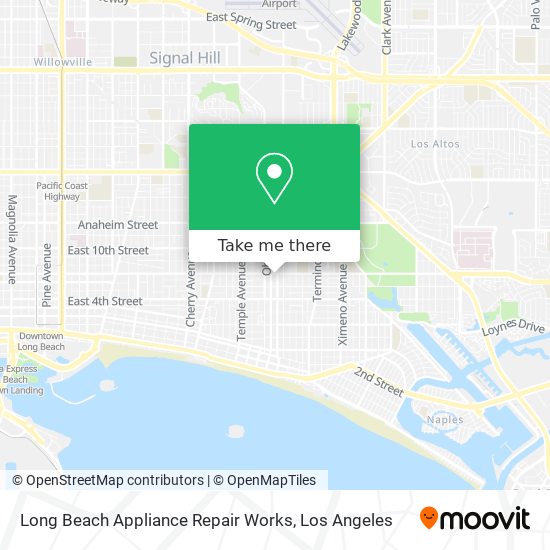 Mapa de Long Beach Appliance Repair Works