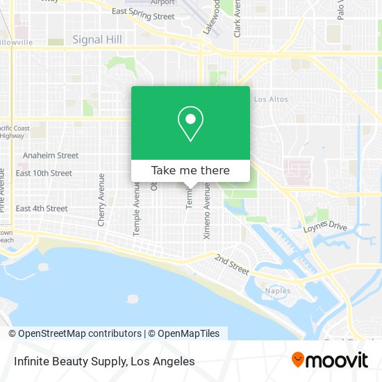Mapa de Infinite Beauty Supply