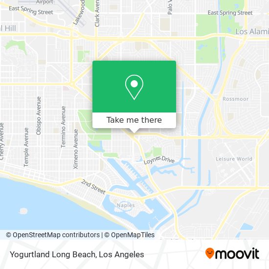 Mapa de Yogurtland Long Beach