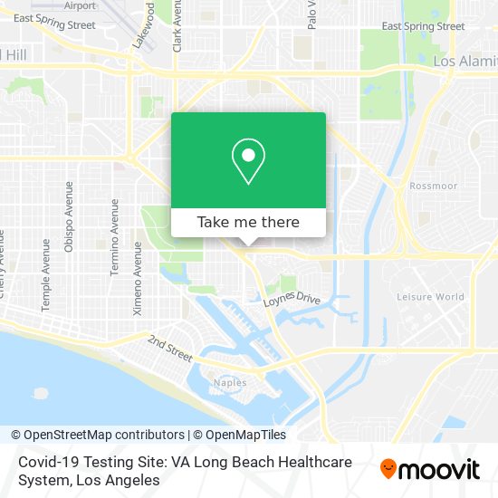 Covid-19 Testing Site: VA Long Beach Healthcare System map